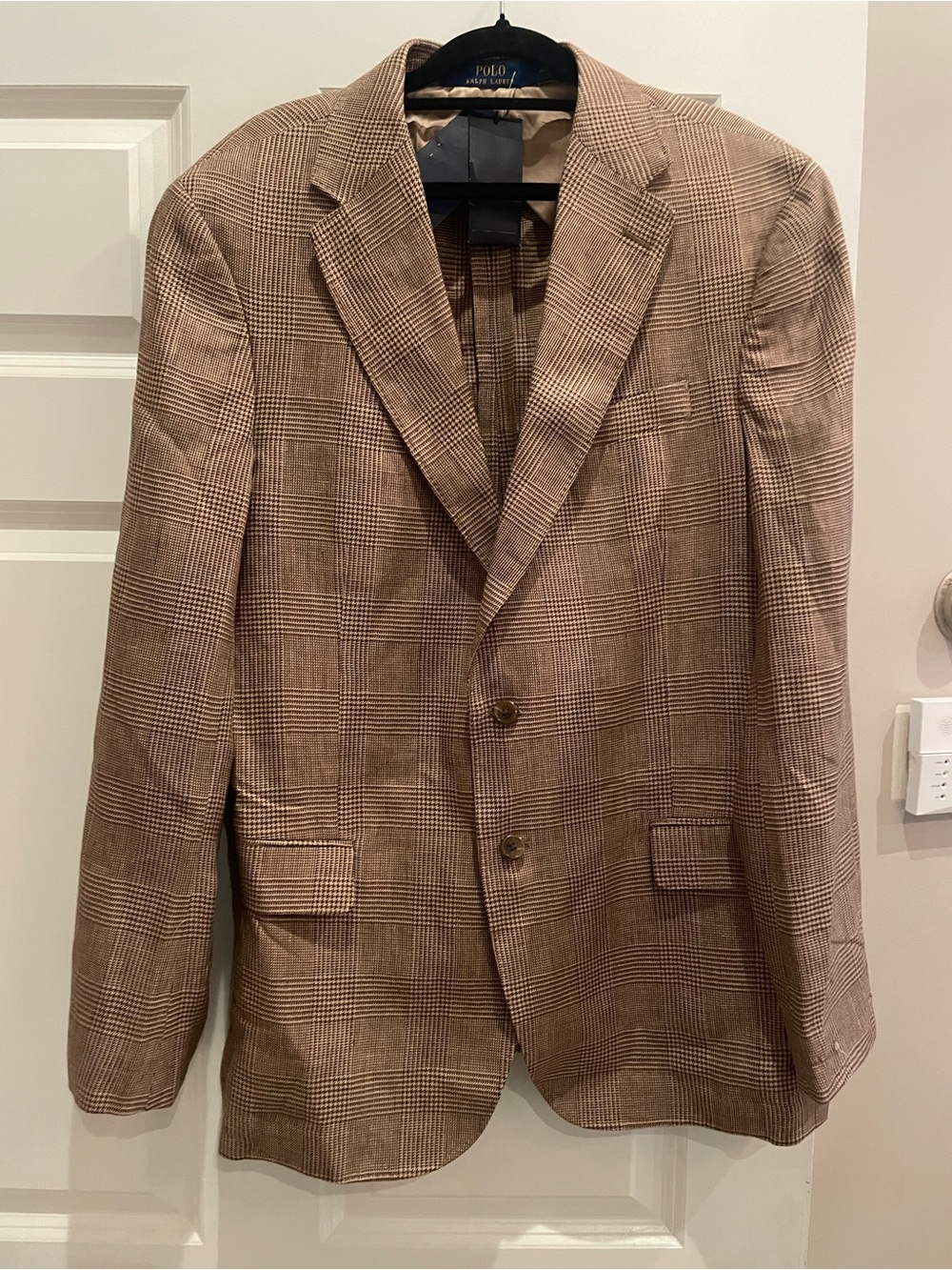 Polo by Ralph Lauren Tan Glen Plaid Sport Coat